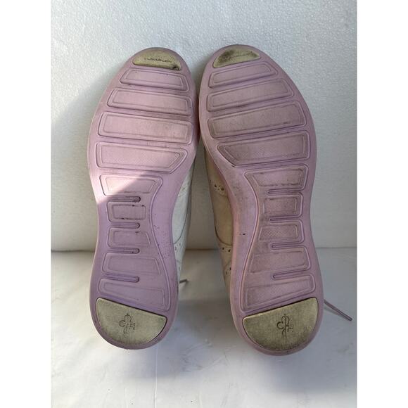 Cole Haan Lunar Grand Gray Suede Lavender Sole Wingtip Oxford Shoe Women SZ 7.5 - Picture 9 of 9